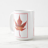 beker / Mok met blad (Voorkant links)