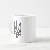 Beker/Mok met Oekraïense Trydent (Trident, Tryzub) Koffiemok (Voorkant links)