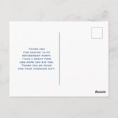 Beker & Reageerbuis Wetenschap Thema Bedankt Briefkaart (Achterkant)