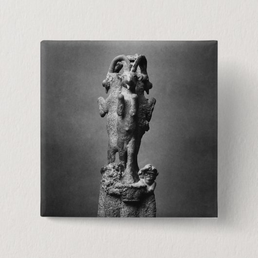 Beker uit drie assen vierkante button 5,1 cm (Voorkant)