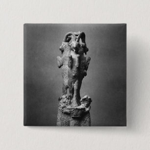 Beker uit drie assen vierkante button 5,1 cm