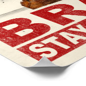 Beker van breinen poster (Hoek)