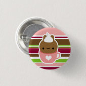Beker van Bunny-Button Ronde Button 3,2 Cm (Voorkant /achterkant)