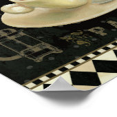 Beker van Cappuccino Poster (Hoek)