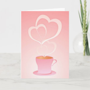 Beker van Choco Hearts Feestdagen Kaart