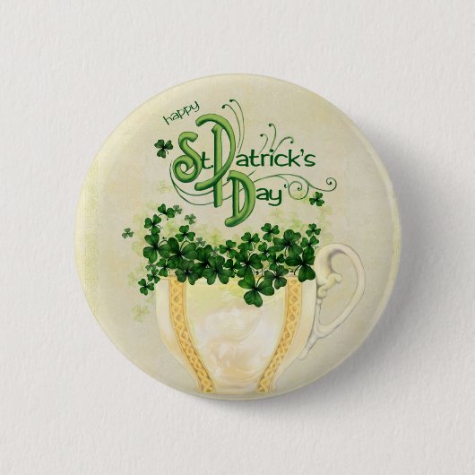 Beker van de Button van Cheer St. Patrick (Voorkant)