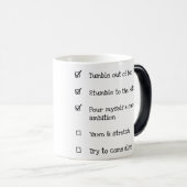 Beker van de Mok Ambition Coffee (checklist) (Voorkant rechts)