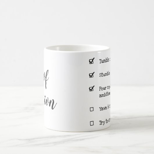 Beker van de Mok Ambition Coffee (checklist) (Center)