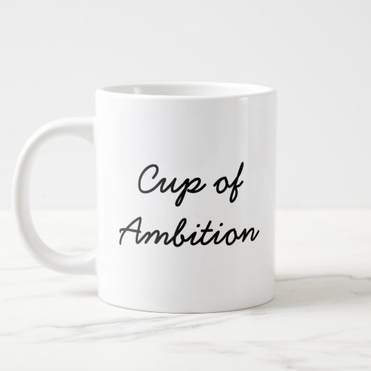 Beker van de Mok Ambition Jumbo (eenzijdig) (Links)