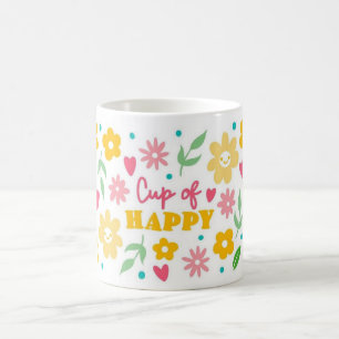 Beker van Gelukkig Bloemstuk Koffiemok
