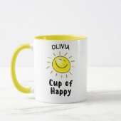 Beker van Happy Sunshine Modern Schattigee ZON Mok (Links)
