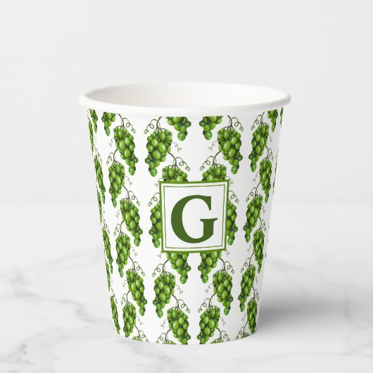 Beker van het groene druivenpapier (Voorkant)