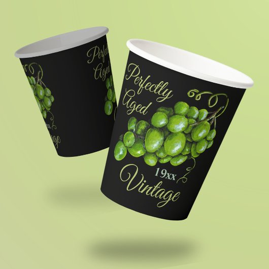 Beker van het groene druivenpapier
