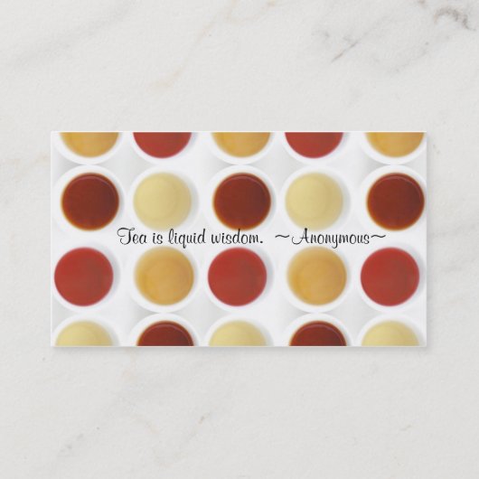 Beker van informatie over lerarenopleiding in de l visitekaartje (Achterkant)