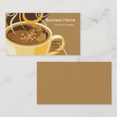 Beker van latte Visitekaartjes (Voorkant / Achterkant)