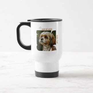 Beker van Liefde Hond Liefhebber Reis Mug Reisbeker