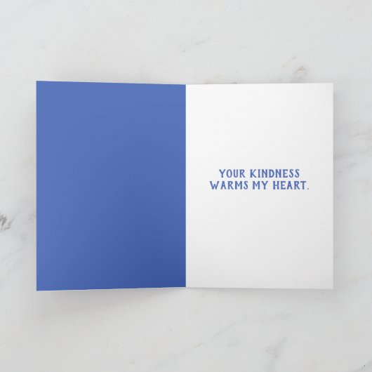 Beker van Ramen Noodles Custom Bericht Dank U Kaart (Binnen)