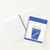 Beker van Ramen Noodles in Blue Personalized Notitieboek (Binnen)