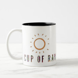 Beker van Ray. Artsy Logo Tweekleurige Koffiemok