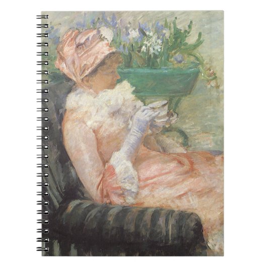 Beker van Tea door Mary Cassatt,  impressionisme Notitieboek (Voorkant)