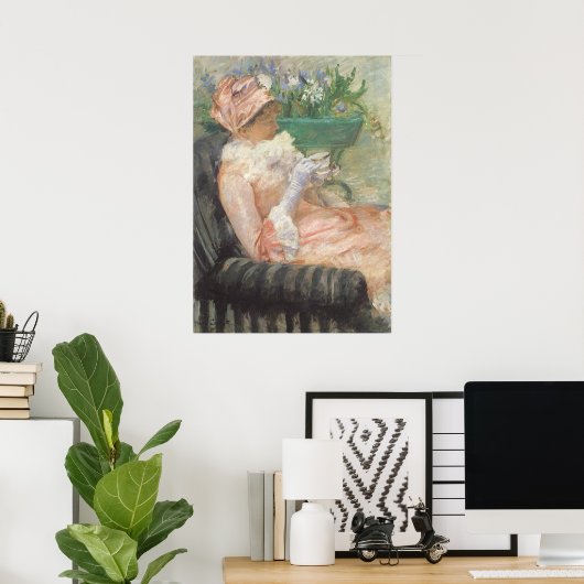 Beker van Tea door Mary Cassatt,  impressionisme Poster (Thuiskantoor)