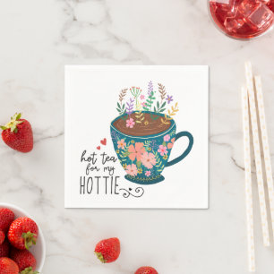 Beker van Tea Floral Quote Servet