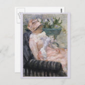 Beker van Tea Mary Cassatt Briefkaart (Voorkant / Achterkant)