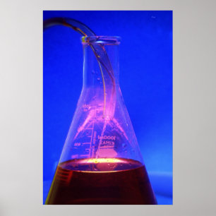 Bekerglas en buis poster