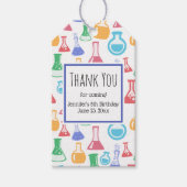 Bekers en Flasks Fun Pattern Party Dank u Cadeaulabel (Voorkant)