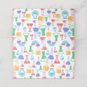 Bekers en Flasks Leuk Wetenschapspatroon (Buitenkant ongevouwen)