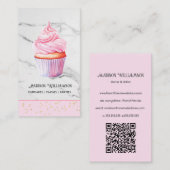 Bekertaart bakkerij | Bakker Chef Catering OR Code Visitekaartje (Voorkant / Achterkant)