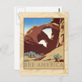 Bekijk Amerika Briefkaart (Voorkant / Achterkant)