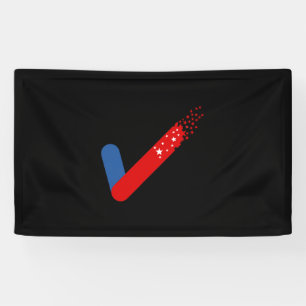 Bekijk Amerika op 4 juli Spandoek