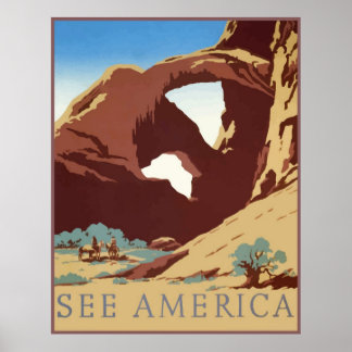 Bekijk Amerika Poster
