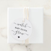 Bekijk Baby Grow, Plant Gift Label, Favor Tag Bedankjes Labels (In situ)