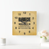  Bekijk BBQ Restaurantklok Vierkante Klok (Huis)