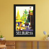 Bekijk Birma Canvas Afdruk (Insitu (Woonkamer))