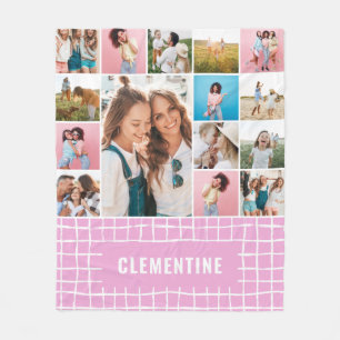 Bekijk de 16 foto moderne, minimale roze, elegant fleece deken