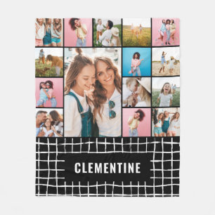 Bekijk de 16 foto's moderne, minimale, eenvoudige  fleece deken