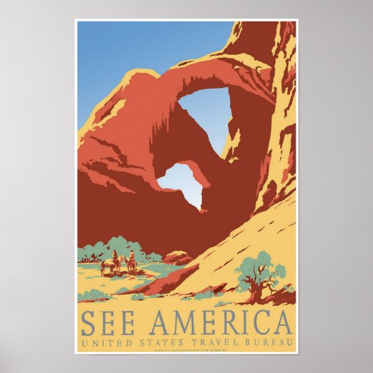 Bekijk de Amerikaanse reisposter Poster (Voorkant)