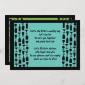 Bekijk de Bar Silhouette Shower Kaart (Voorkant / Achterkant)