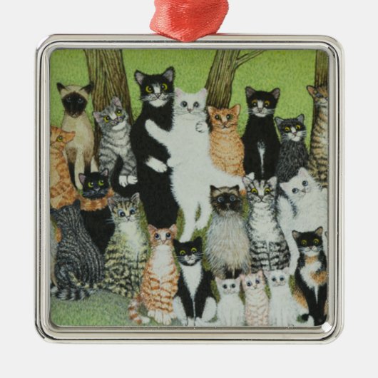 Bekijk de Birdie Metalen Ornament (Voorkant)