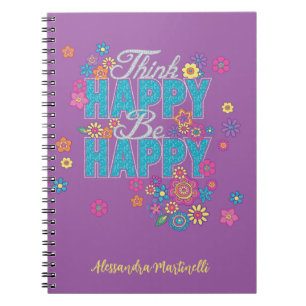 Bekijk de positieve woorden van Happy Be Happy Gir Notitieboek