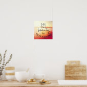 Bekijk de schoonheid in alles poster (Keuken)