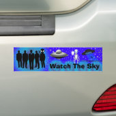 Bekijk de Sky-bumper sticker (Op auto)