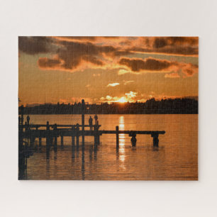 Bekijk de Sunset Jigzaag Puzzle Legpuzzel
