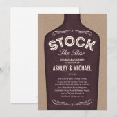 Bekijk de uitnodigingen voor de Bar Shower (Voorkant / Achterkant)