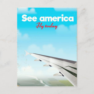 Bekijk de vakantieafdruk van Amerika "vlieg vanda Briefkaart