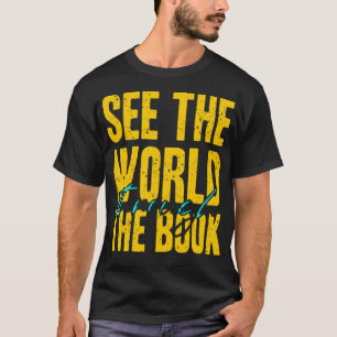 Bekijk de wereld via het boek t-shirt