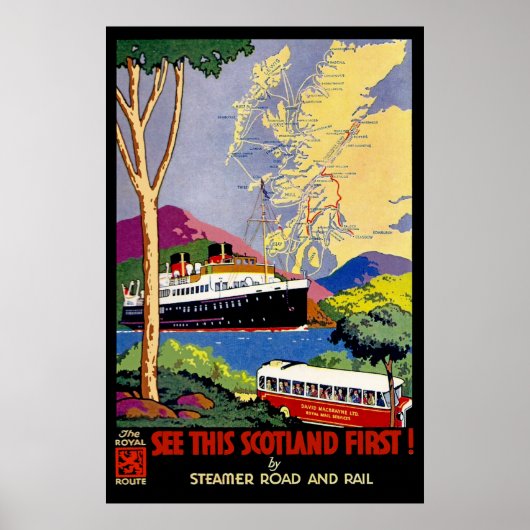 Bekijk deze Schotland First Poster (Voorkant)